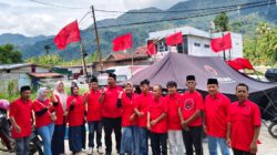 Dilantik di Tengah Tenda Bencana, Yogi Yolanda Resmi Pimpin DPC PDI-P Agam