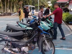 Patroli Subuh Ramadan, Polres Agam Tertibkan 8 Motor Knalpot Racing Tanpa Plat