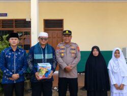 Polres Agam Salurkan Pompa Air ke Ponpes Nurul Huda, Sekaligus Sosialisasi Bahaya Narkoba dan Bullying
