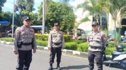 Polisi Siaga di GOR Rang Agam dan Pasar Padang Baru, Arus Lalin Lubuk Basung Dipantau Ketat