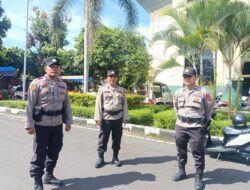Polisi Siaga di GOR Rang Agam dan Pasar Padang Baru, Arus Lalin Lubuk Basung Dipantau Ketat