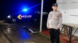 Antisipasi Aksi 3C, Polsek Palembayan Patroli Malam ke Huntara Kayu Pasak