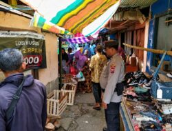 Patroli Pasar Tradisional, Polsek Matur Beri Rasa Aman kepada Pedagang dan Pengunjung