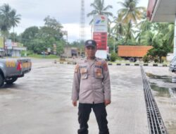 Patroli SPK Polsek Tanjung Mutiara Pantau SPBU, Situasi Kamtibmas Terjaga Aman