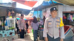 Pastikan Kamtibmas Terjaga, Personel Polsek Palembayan Sisir Pasar Koto Alam