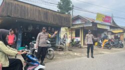 Polsek Matur Patroli ke Pasar Akaik Ambun Pagi, Jaga Keamanan Aktivitas Warga