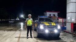 Antisipasi Gangguan Kamtibmas, Polsek Tanjung Mutiara Patroli Malam ke SPBU hingga Bank Nagari
