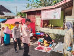 Polsek Tanjung Raya Pastikan Aktivitas Jual Beli di Pasar Pagi Koto Gadang Berjalan Aman