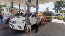 Kapolsek Ampek Nagari Pimpin Patroli Siang-Malam di SPBU Bawan, Antisipasi Penyalahgunaan BBM Subsidi