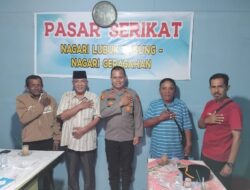 Kapolsek Lubuk Basung Perkuat Silaturahmi dengan Pengelola Pasar Padang Baru
