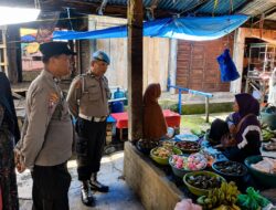 Patroli Dialogis di Pasar Koto Alam, Polsek Palembayan Jaga Keamanan Pedagang dan Pengunjung