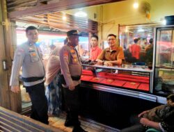 Kasat Binmas Agam Sambangi Pedagang Pasar Lama Lubuk Basung, Pantau Harga dan Stabilitas Pasar