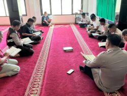 Personel Polres Agam Gelar Tadarus hingga Patroli Pasar Jelang Idul Adha