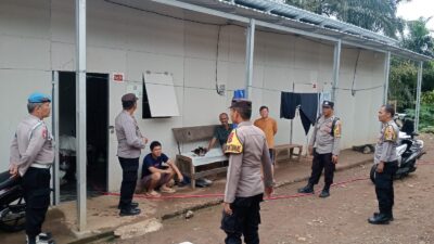 Polsek Palembayan Patroli ke Huntara Padang Gantiang