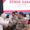 Sambut Hari Bhayangkara ke-80, Sidokkes Polres Agam Gelar Donor Darah di Aula Wibisono