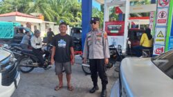 Polsek Lubuk Basung Cek Ketersediaan BBM dan Situasi Kamtibmas di SPBU Manggopoh
