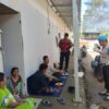 Polsek Palembayan Sambangi Huntara Padang Gantiang, Ada Pesan Penting untuk Warga
