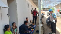 Polsek Palembayan Sambangi Huntara Padang Gantiang, Ada Pesan Penting untuk Warga