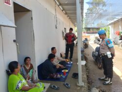 Polsek Palembayan Sambangi Huntara Padang Gantiang, Ada Pesan Penting untuk Warga