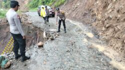 Jalan Amblas di Palembayan Kian Melebar, Mobil Tak Bisa Melintas, Polisi Imbau Warga Gunakan Jalur Alternatif
