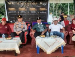 Kapolsek Lubuk Basung Hadiri Pembukaan H.M Kasmir Cup 1, Ajak Junjung Tinggi Sportivitas