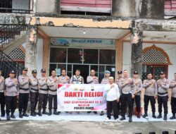 Sambut Hari Bhayangkara ke-80, Polres Agam Gelar Bakti Religi di Masjid Syuhada