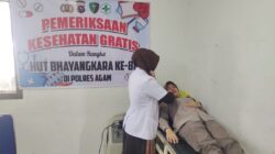 Sambut HUT Bhayangkara ke-80, Polres Agam Gelar Pelayanan Kesehatan Gratis untuk Masyarakat