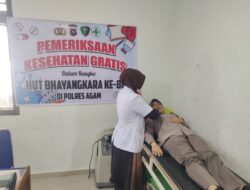 Sambut HUT Bhayangkara ke-80, Polres Agam Gelar Pelayanan Kesehatan Gratis untuk Masyarakat