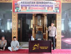 Polres Agam Gelar Binrohtal, Perkuat Mental dan Integritas Personel dalam Bertugas