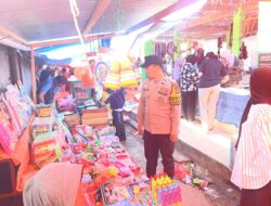 Polisi Siaga di Pasar Akaik Matur, Antisipasi Kriminalitas saat Hari Pasar