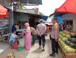 Polsek Palembayan Patroli di Pasar Koto Alam, Warga Diminta Waspada 3C