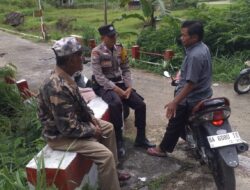 Polsek Matur Sambangi Warga Parik Panjang, Ingatkan Bahaya Narkoba dan Kenakalan Remaja