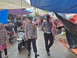 Patroli Dialogis di Pasar Tiku, Polisi Ingatkan Warga Waspada Pencurian dan Curanmor