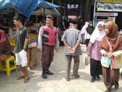 Kapolsek Tanjung Raya Intensifkan Patroli di Pasar Raba’a, Cegah Kriminalitas