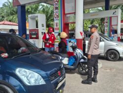 Polsek Lubuk Basung Intensifkan Patroli Siang, SPBU Manggopoh Jadi Titik Pengawasan