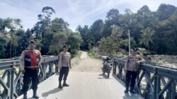 Polisi Cek Jembatan Bailey di Palembayan, Kapolsek: Masih Kokoh dan Aman Dilalui
