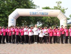 Police Woman Run 2026 Digelar di GOR Rang Agam, Polwan Polres Agam Tunjukkan Semangat Kebersamaan