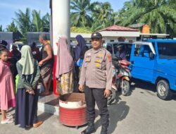 HUT RI ke-81, Polisi Patroli Cek SPBU Manggopoh, Situasi Aman