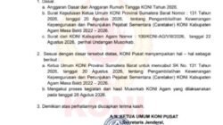 KONI Pusat Turun Tangan, SK Caretaker KONI Agam Diminta Dicabut