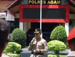 Kapolres Agam Pimpin Apel Siaga Dalmas, Antisipasi Unjuk Rasa