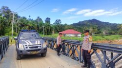 Polres Agam Pantau Jembatan Bailey II Sawah Laweh, Pastikan Akses Warga Tetap Aman
