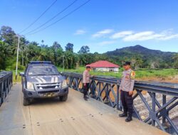 Polres Agam Pantau Jembatan Bailey II Sawah Laweh, Pastikan Akses Warga Tetap Aman