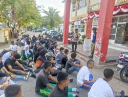 Polisi Masuk Sekolah, Paskibra Tanjung Mutiara Digembleng Jelang HUT RI