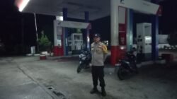 Malam Hari, Polisi Cek Kesiapan Pengamanan Bank dan SPBU di Lubuk Basung