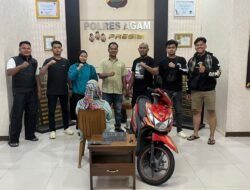 Polres Agam Sikat Target Operasi Jaran Singgalang, Residivis Penggelapan Motor Diciduk