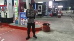 Patroli Malam Polsek Lubuk Basung Sasar Bank dan SPBU, Situasi Kamtibmas Aman
