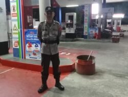 Patroli Malam Polsek Lubuk Basung Sasar Bank dan SPBU, Situasi Kamtibmas Aman