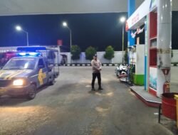 Cegah Aksi Kriminal, Polsek Ampek Nagari Patroli Bank Nagari dan SPBU