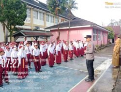 Cegah Bullying Sejak Dini, Kapolsek Lubuk Basung Sambangi SDN 18 Balai Satu