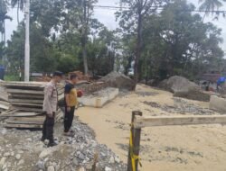 Pascabanjir di Bancah Maninjau, Kapolsek Tanjung Raya Turun Langsung Pantau Kondisi Lokasi